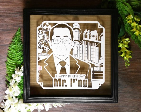 Cutteristic – Kado Birthday – Cikarang Listrindo, P’ng (8) Sketsa wajah paper cutting untuk kado ulang tahun yang unik & eksklusif kepada sahabat laki-laki, pacar, ayah, kakek, paman, rekan kerja, atasan, boss